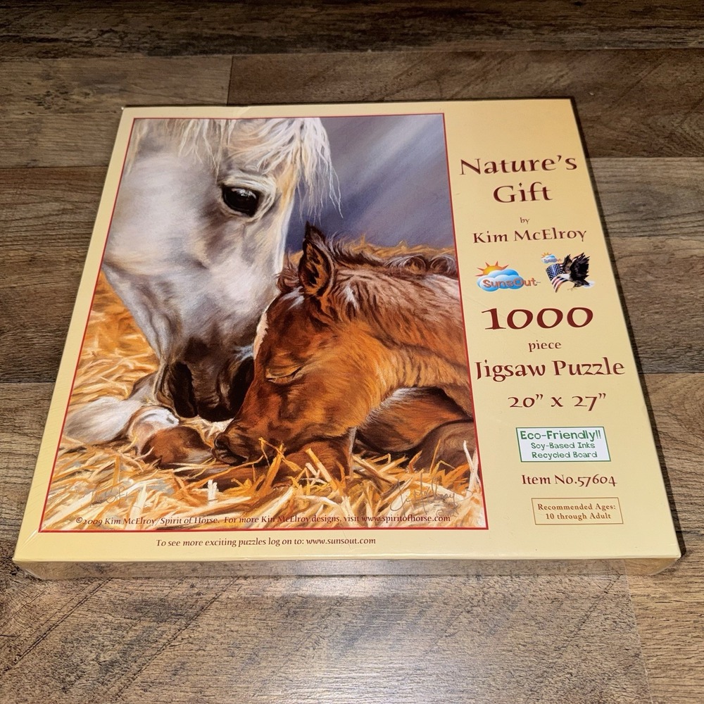 Suns Out "Nature's Gift" by Kim McElroy Horse Puzzle 1000 Pcs Item# 57604